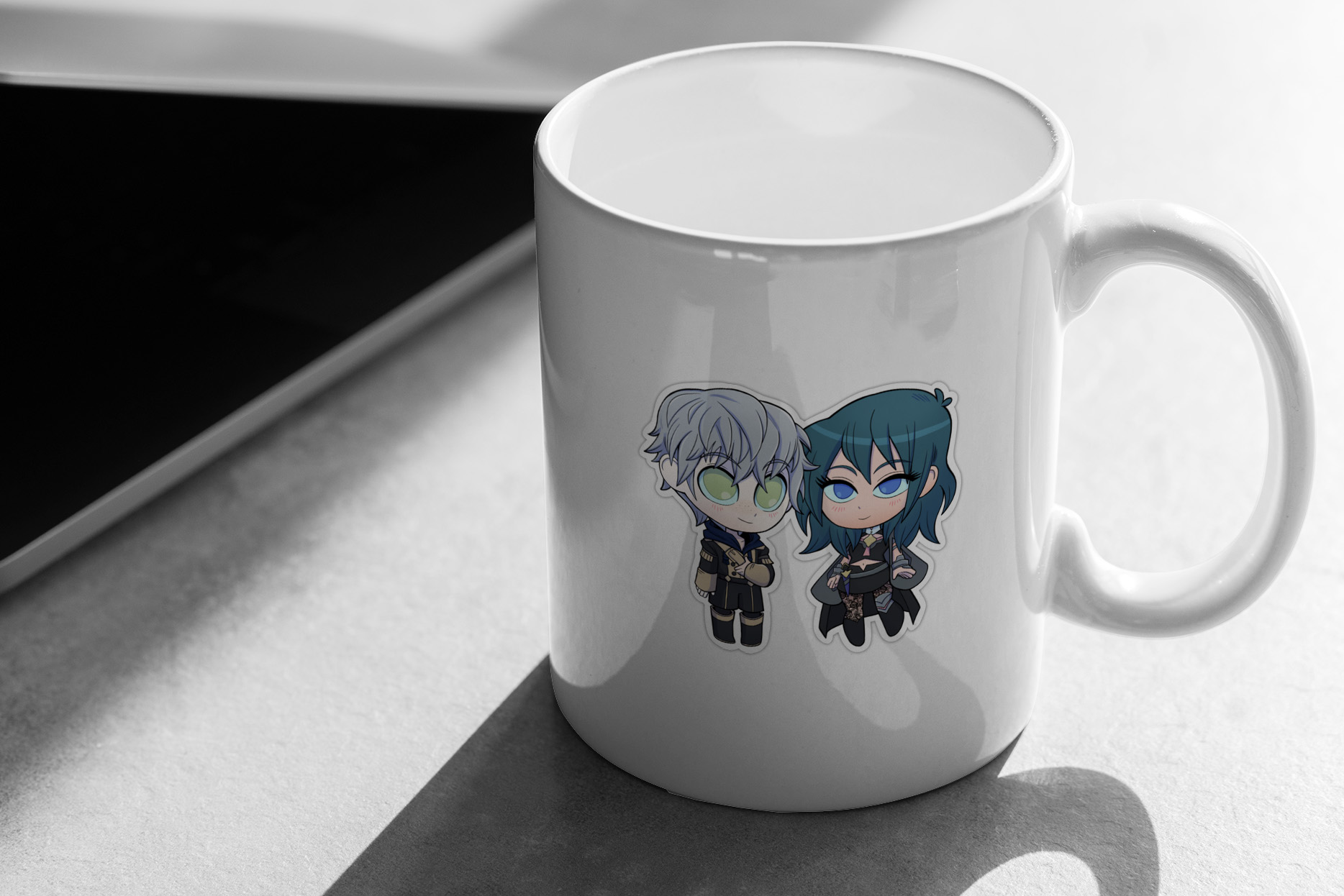 Byleth (F!Byleth) and Ashe - Fire Emblem Three Houses - Chibi Cuties 263