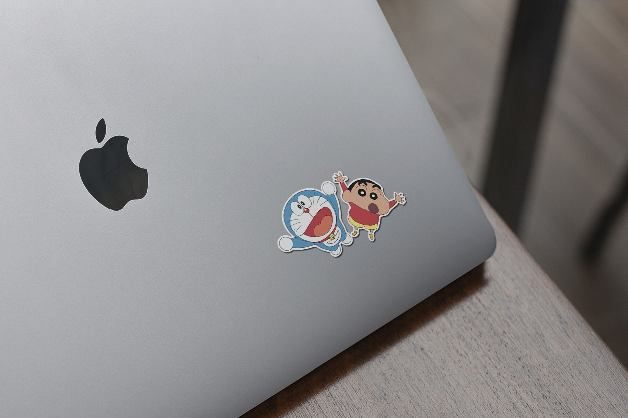 Doremon And Shinchan Sticker 33