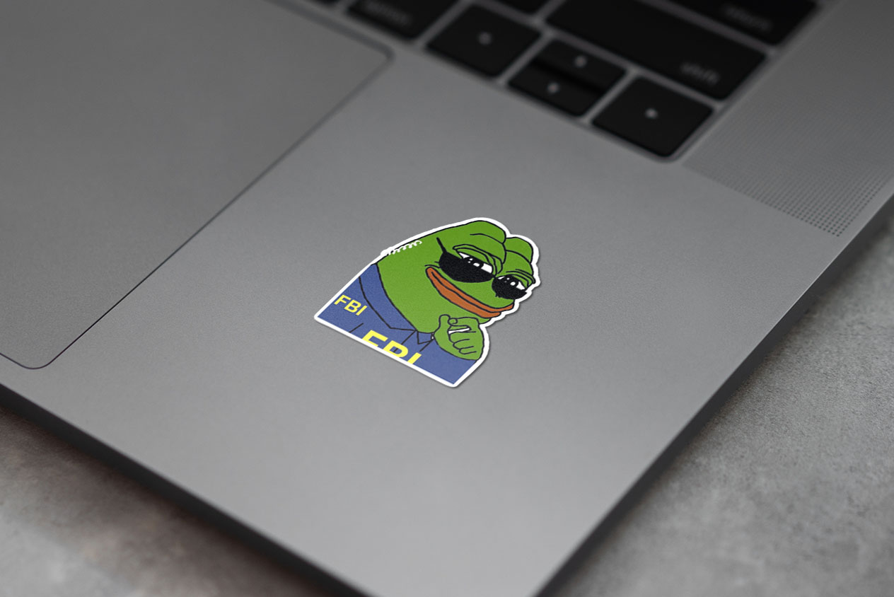 FBI Pepe The Frog, Pepe The Frog FBI Agent, RARE Pepe The Frog, Police Pepe The  60