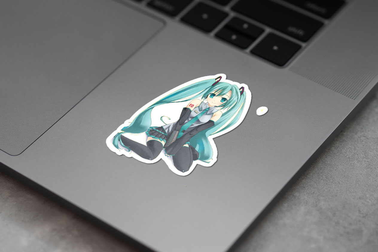 Hatsune Miku - Sitting smiling 209