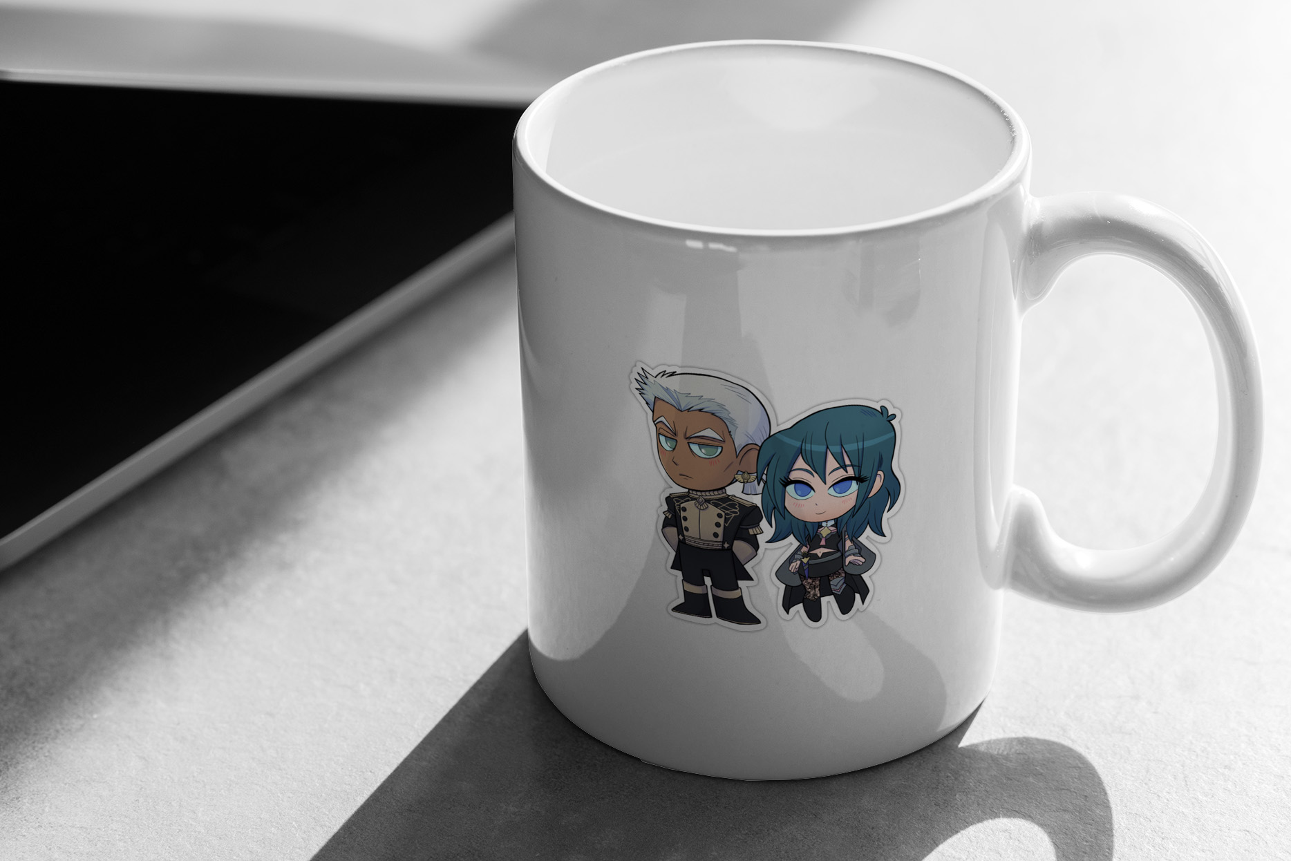 Byleth (F!Byleth) and Dedue - Fire Emblem Three Houses - Chibi Cuties 263