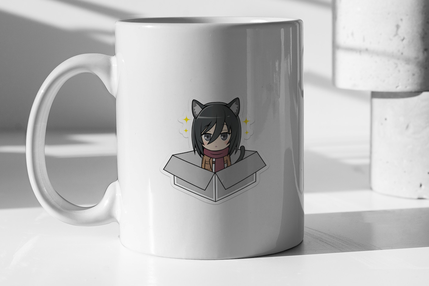 Chibi Cat Mikasa in a Box 204