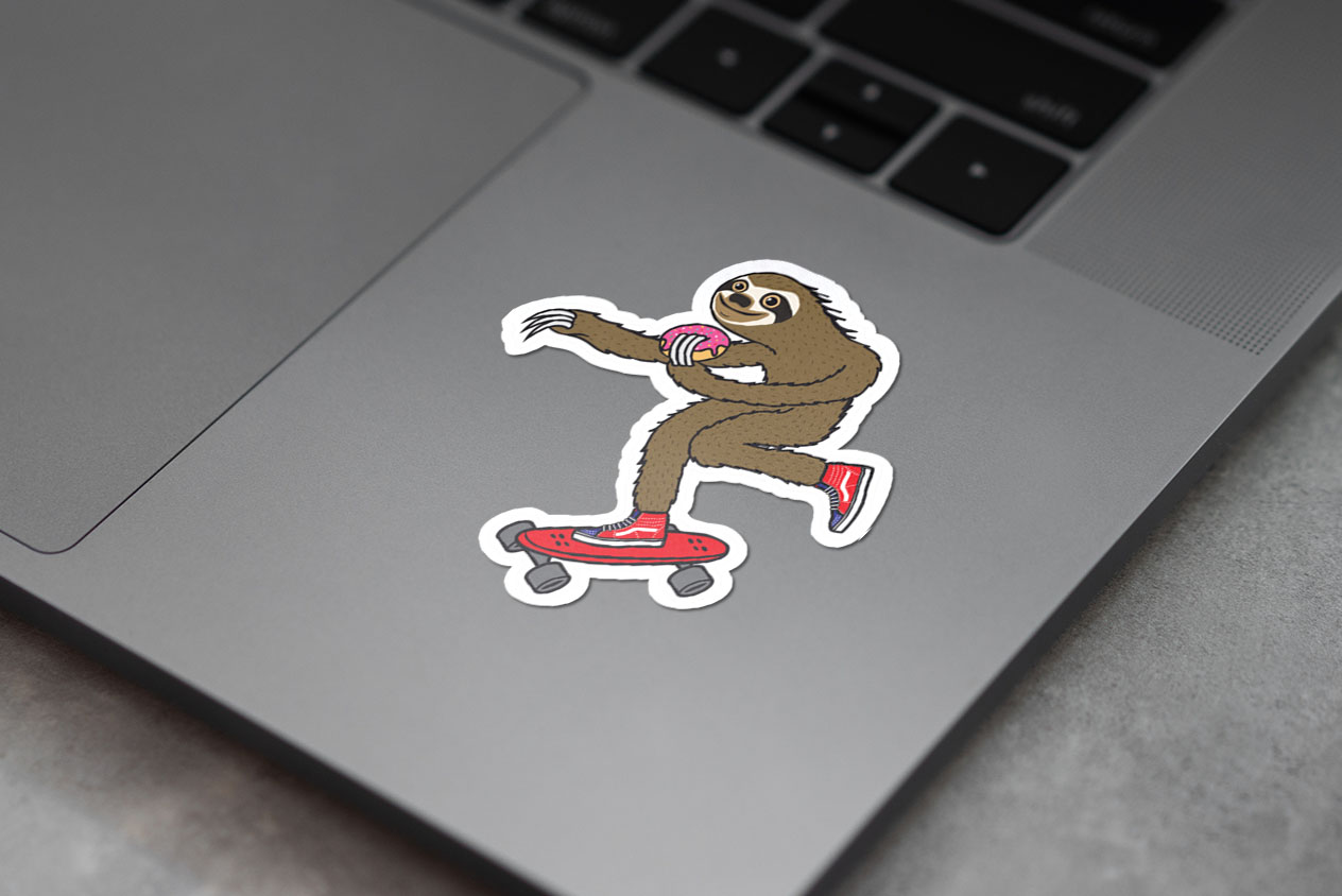 Skater Sloth Donut 185