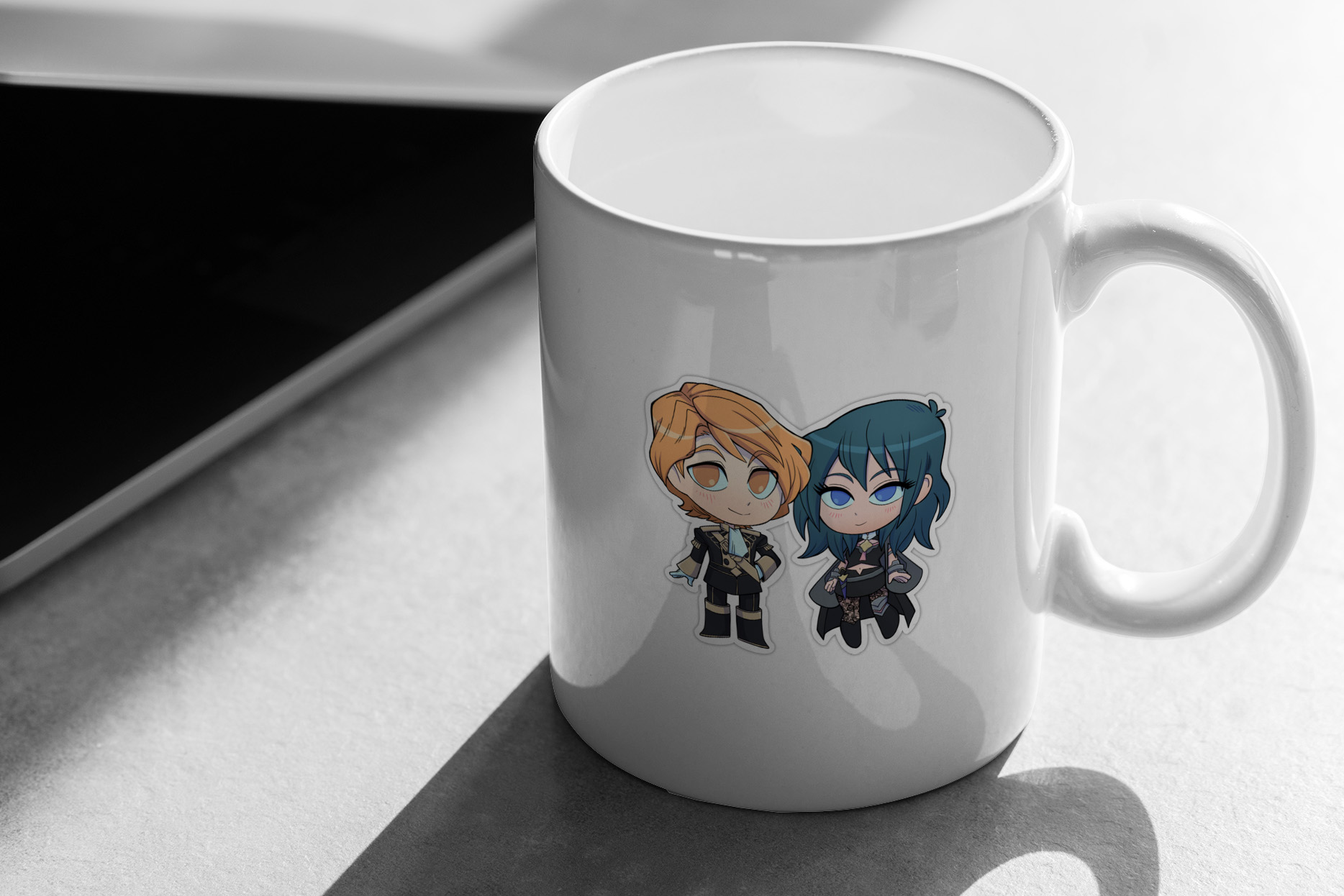 Byleth (F!Byleth) and Ferdinand - Fire Emblem Three Houses - Chibi Cuties 263