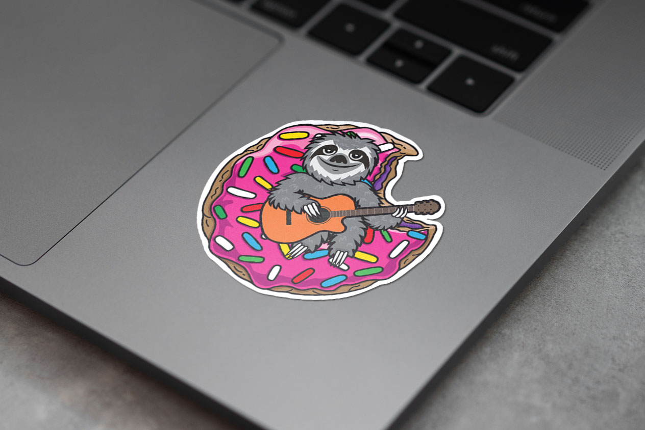 Sloth Donut Guitar 185