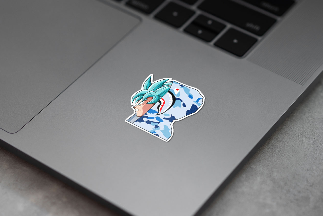 Goku SSB Bape Sticker 52