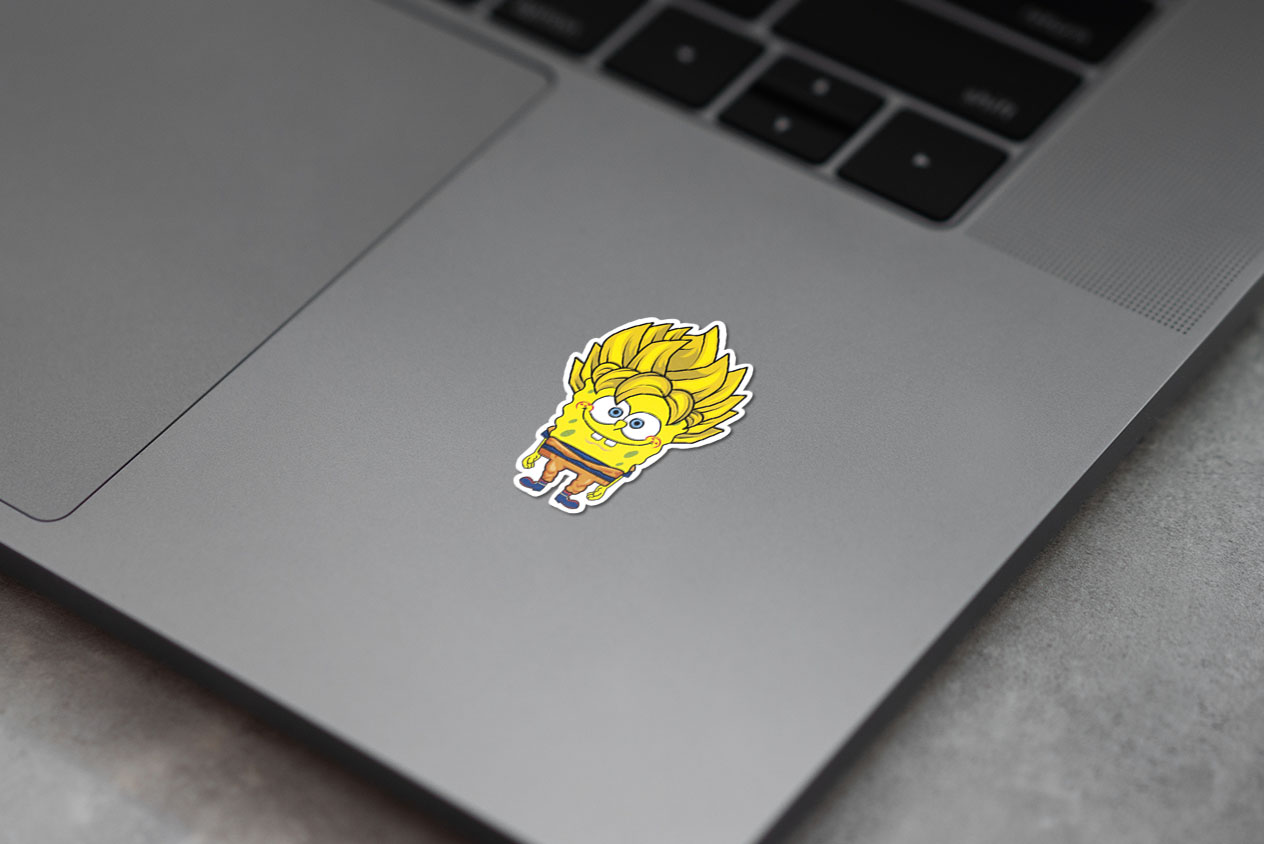 SPONGE BOB SAYAJIN  Sticker 52