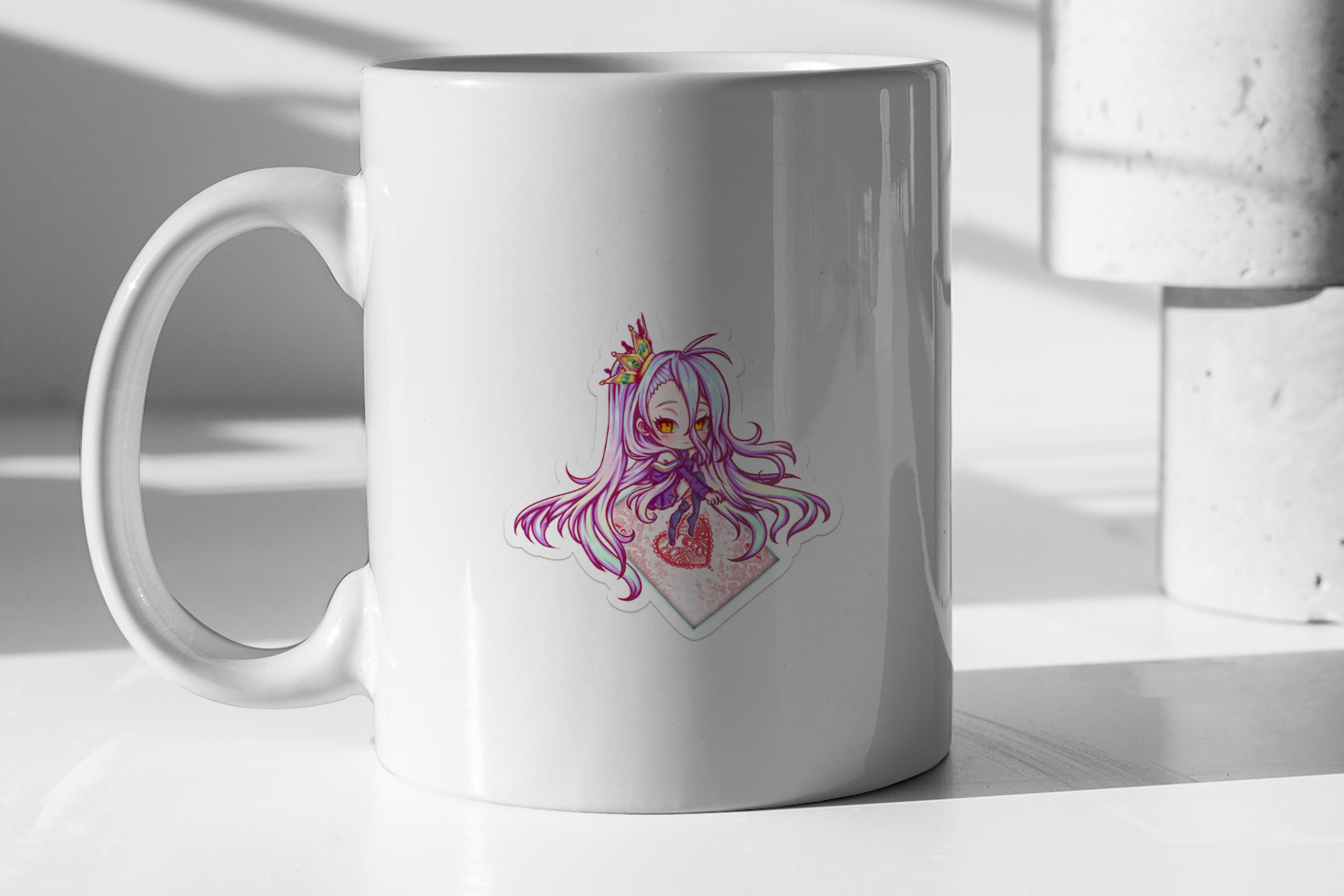 No Game No Life - Shiro Sat On A Card 209