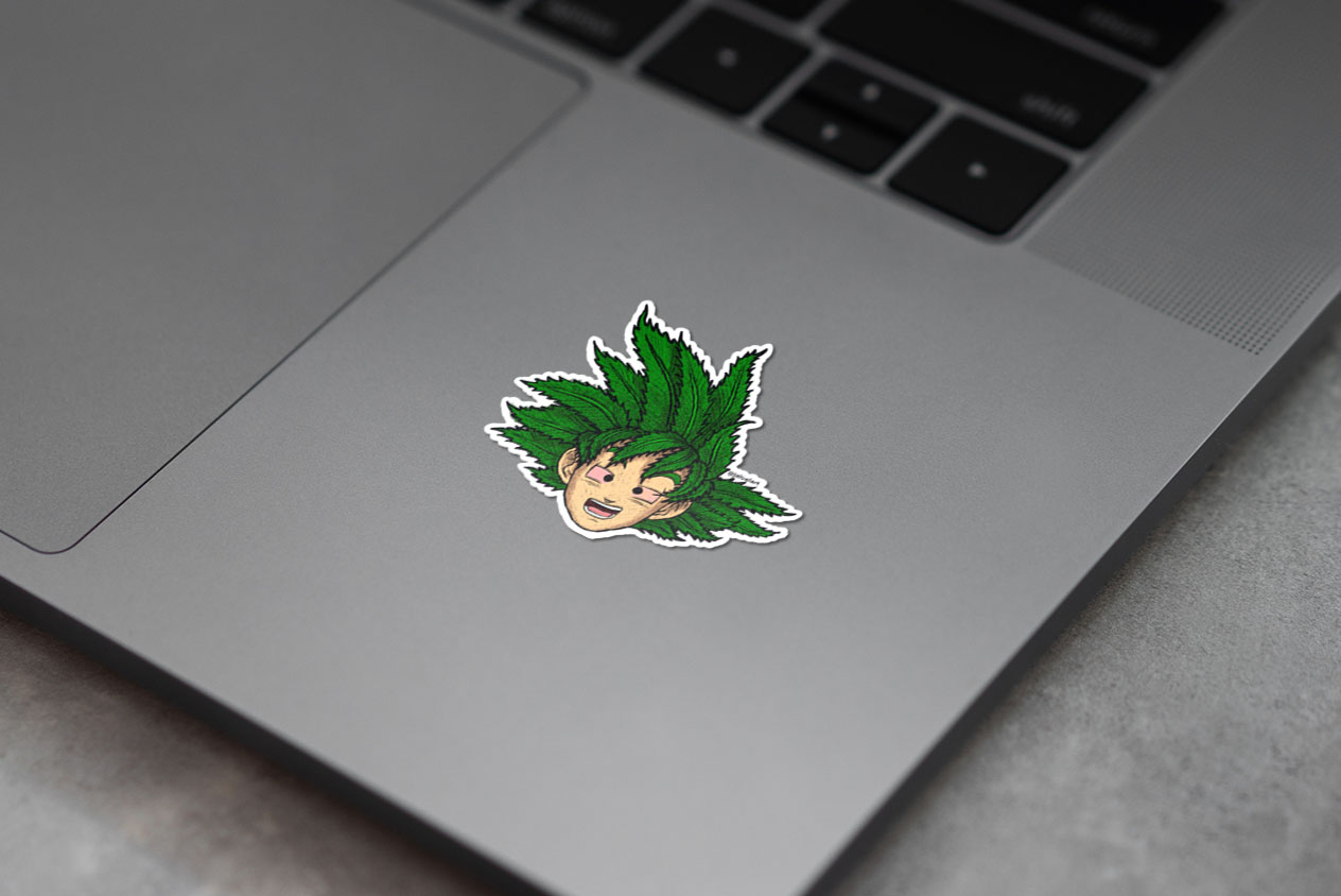 Weedheadz Goku Sticker 52