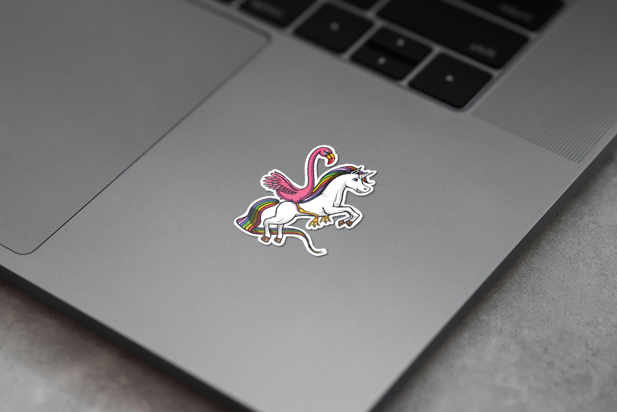 Flamingo Riding Unicorn 272