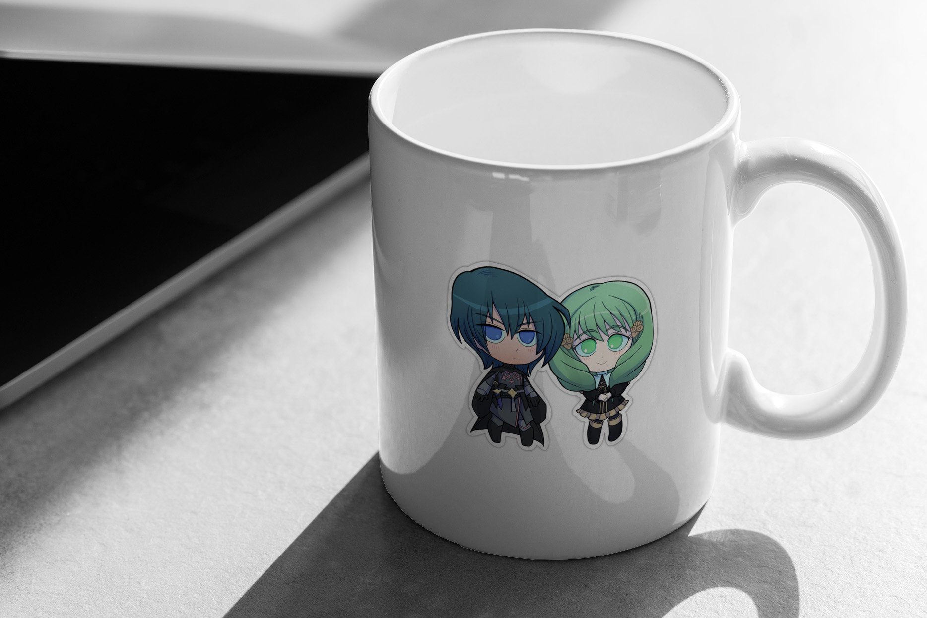 Byleth (M!Byleth) and Flayn - Fire Emblem Three Houses - Chibi Cuties 263