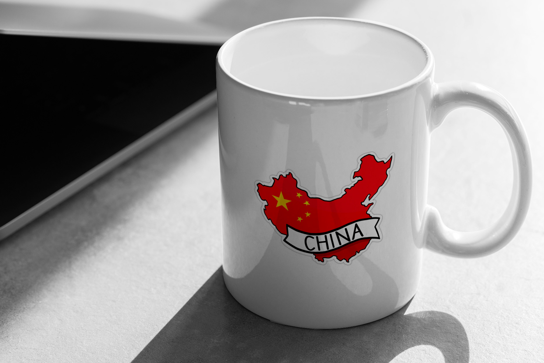 China Flag Map 170