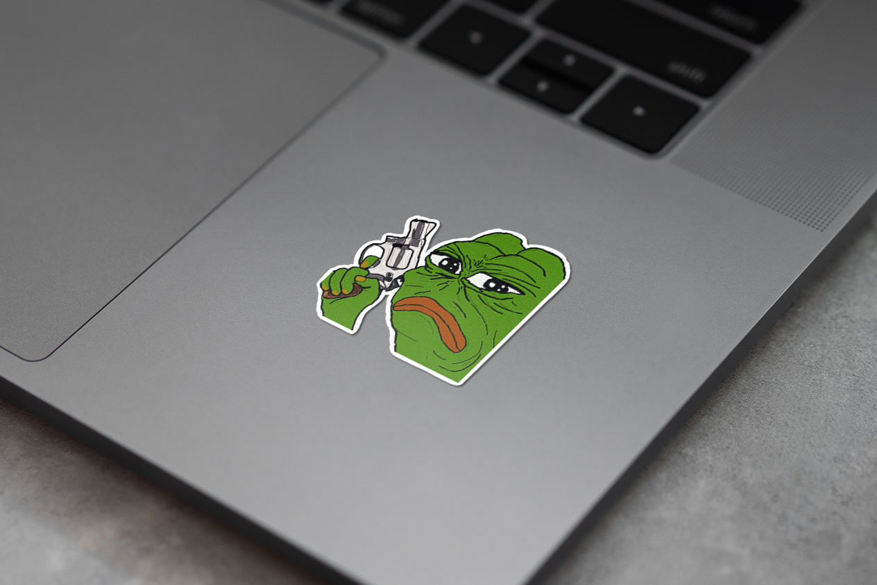 Angry Pepe The Frog, Pepe The Frog with a Gun, Pepe The Frog with a Weapon, Pepe 60