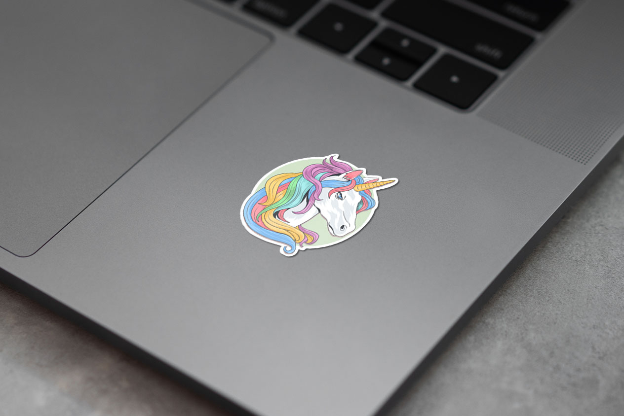 Beautiful Unicorn illustration with cute bg 322