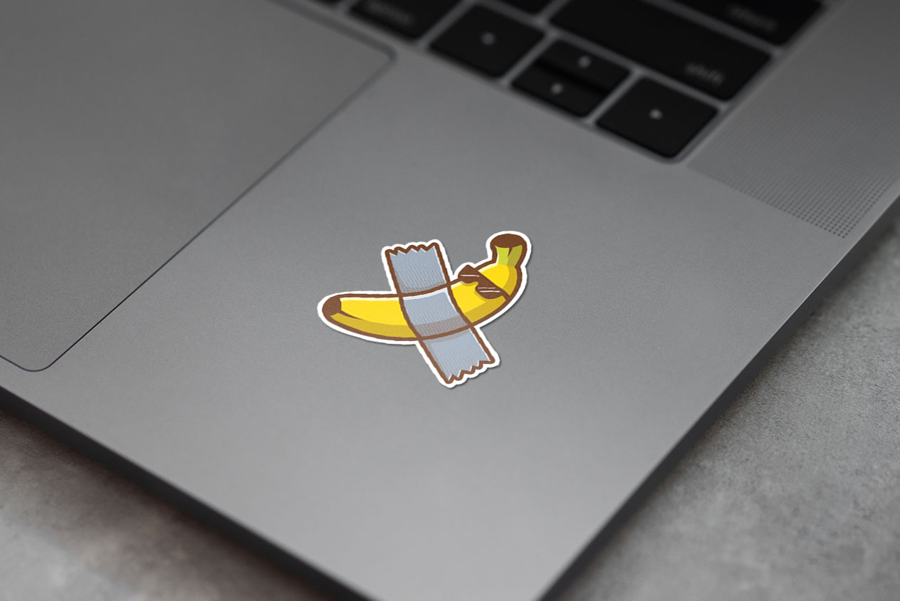 cool banana, glass and tape 323