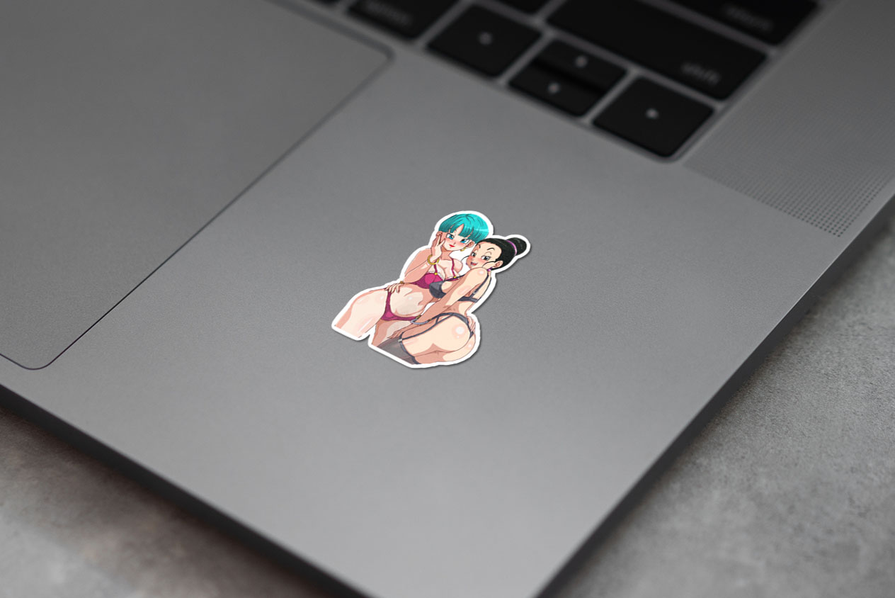 Bulma and Chichi - the perfect Waifus from Dragonball  Sticker 15