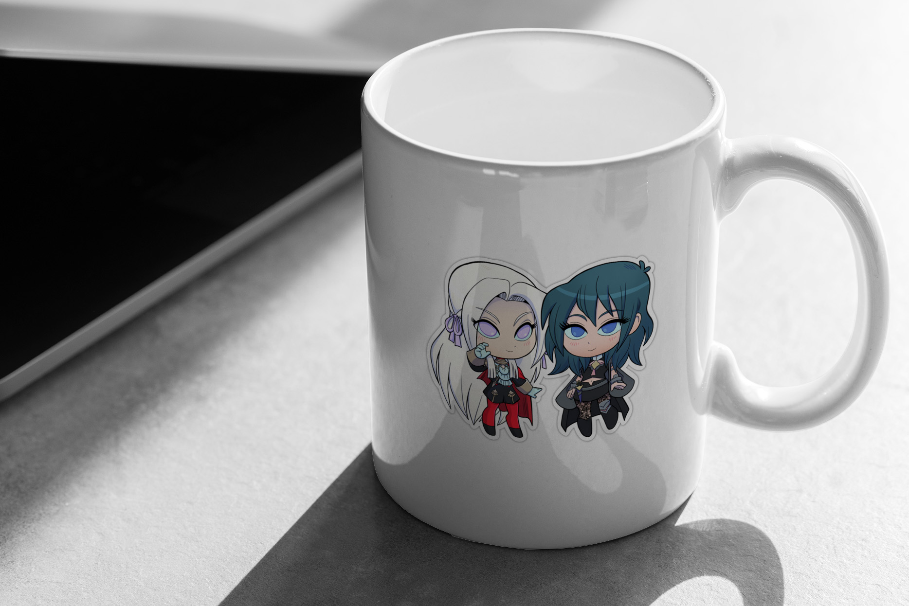 Byleth (F!Byleth) and Edelgard - Fire Emblem Three Houses - Chibi Cuties 263