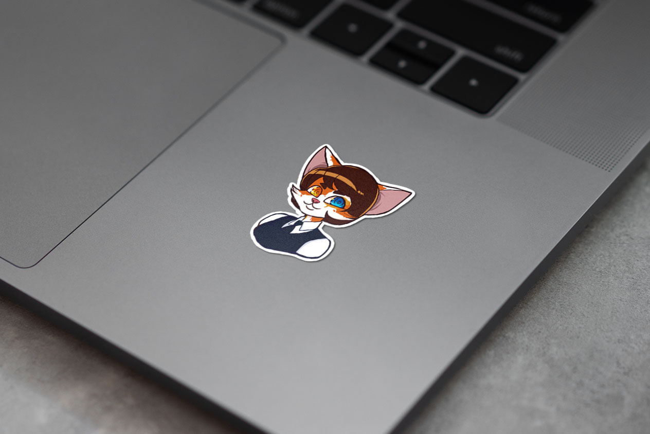 Cat girl sticker 327