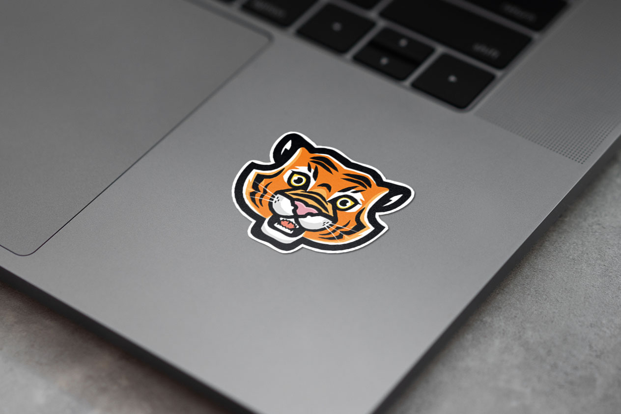 Cute tiger sticker 423