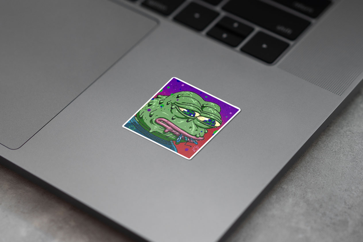 Psychedelic Pepe The Frog, RARE Pepe The Frog, Pepe The Frog psychedelic, Strang 60