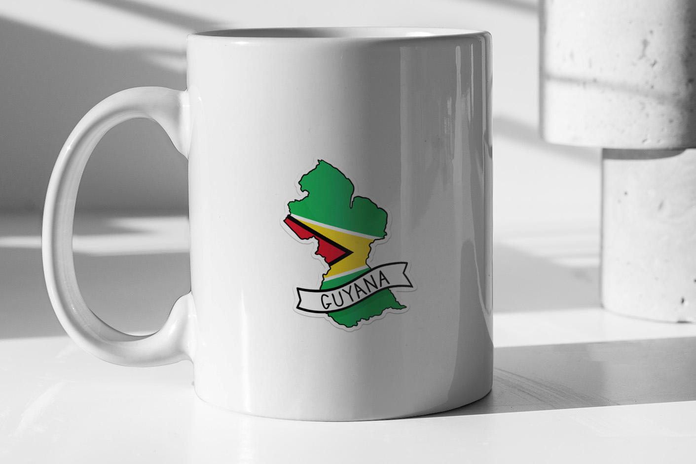 Guyana Flag Map 169
