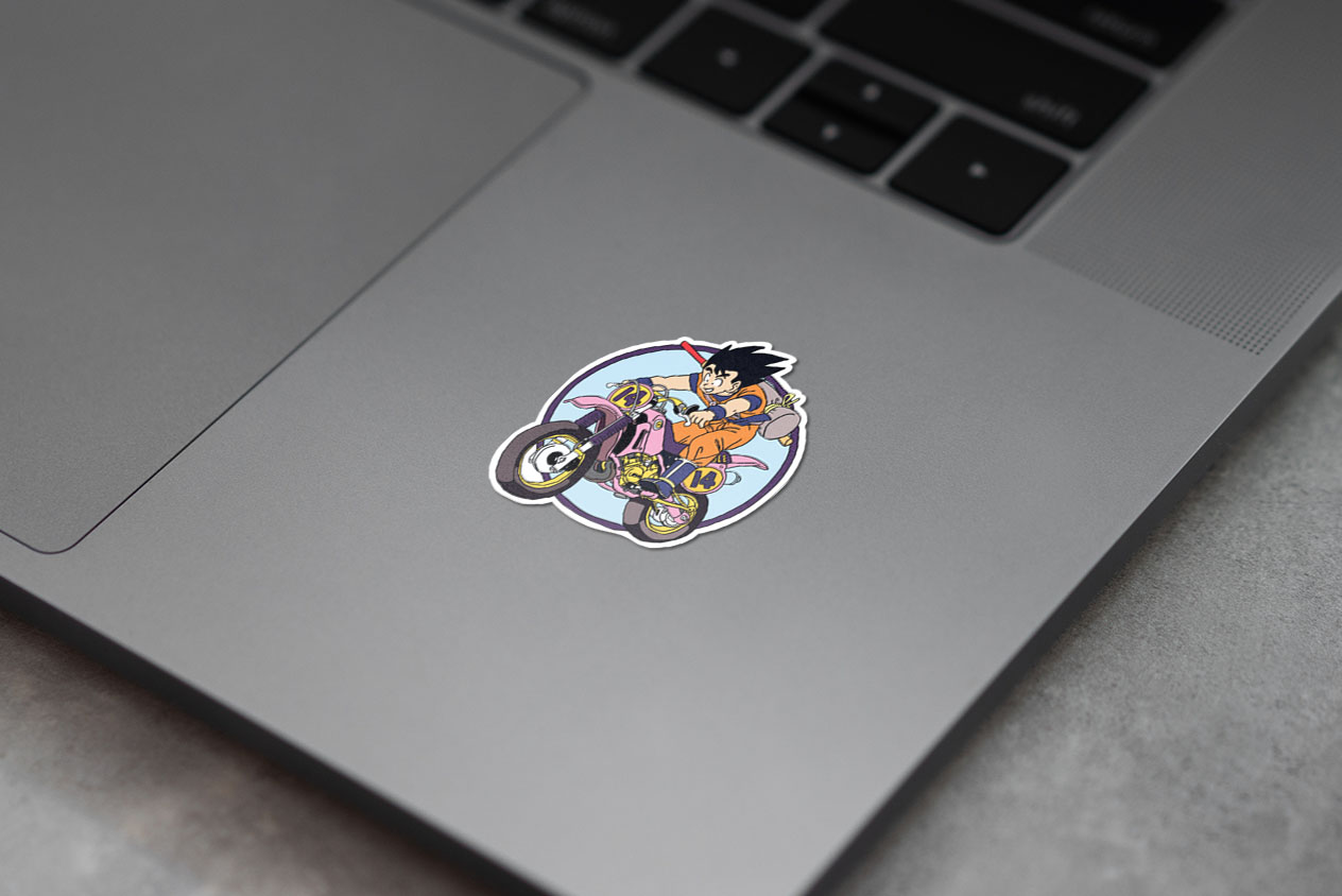 Goku Dragon ball Capsule Corp Moto Sticker 52