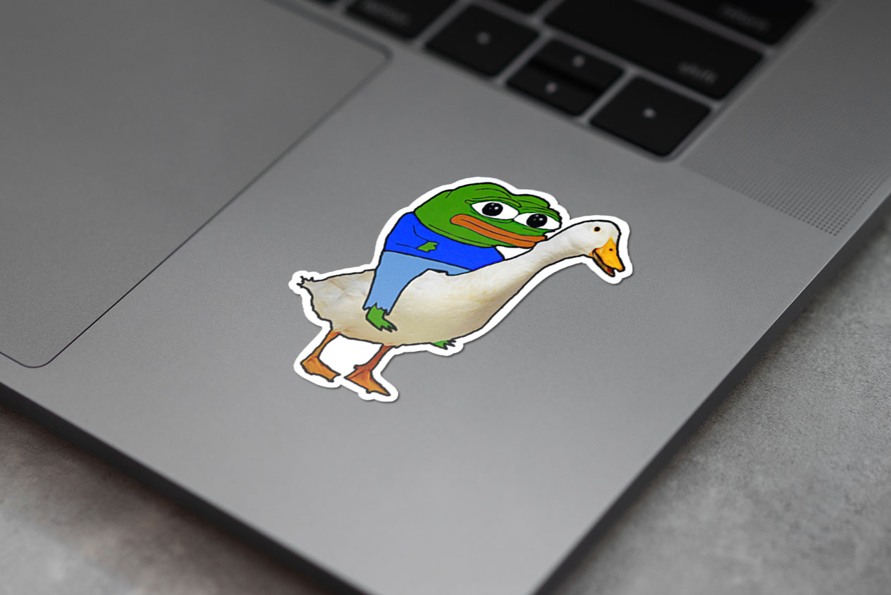 Rare Pepe On A Goose 61