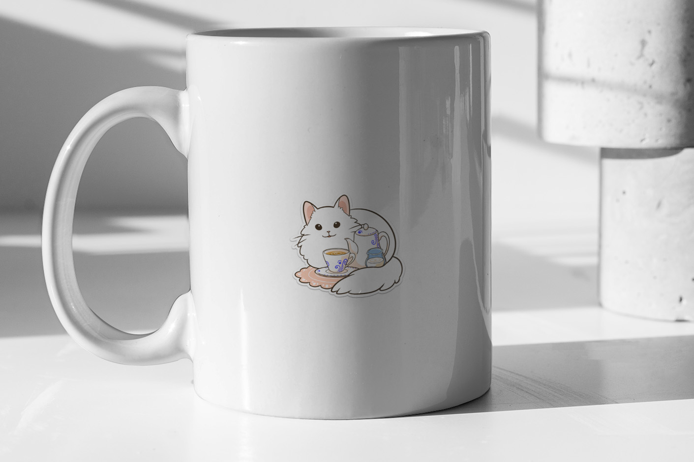 Milk Tea White Cat 401