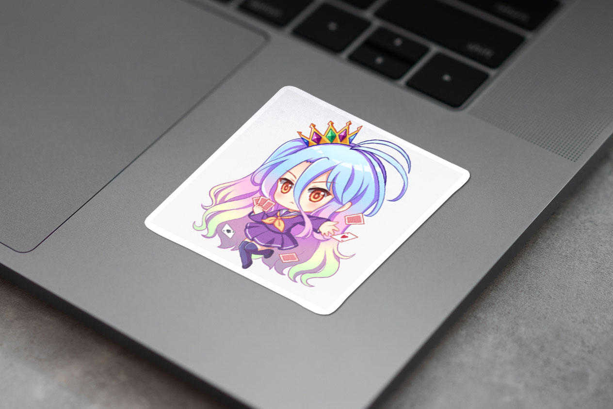 no game no life - Chibi shiro throw cards 209