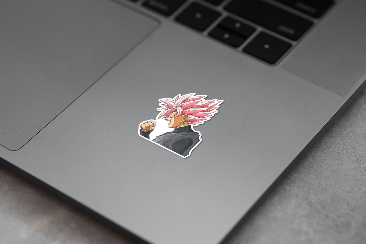 Black Goku Rosé Sticker 52