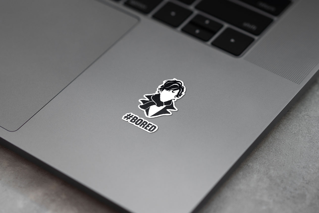 Bored Sherlock minimalist design 280