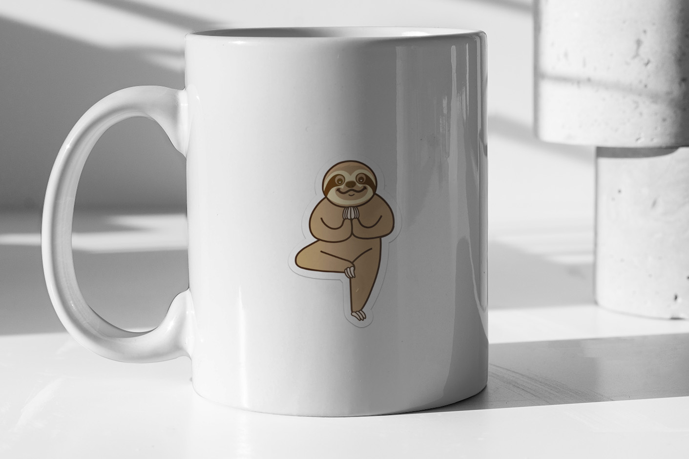 Cute Sloth Yoga Tree 185