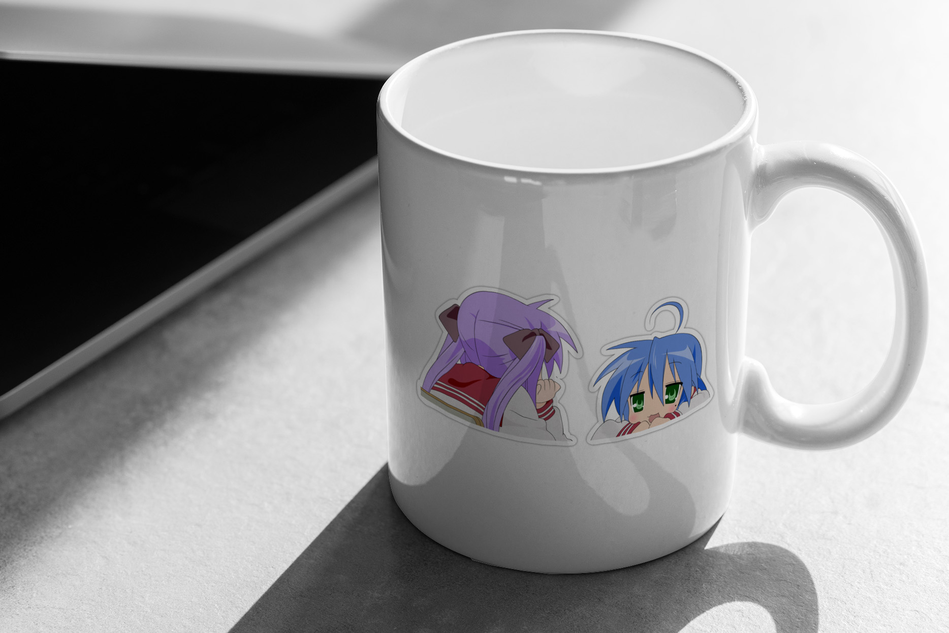 Kagamin and Konata just talkin' 200