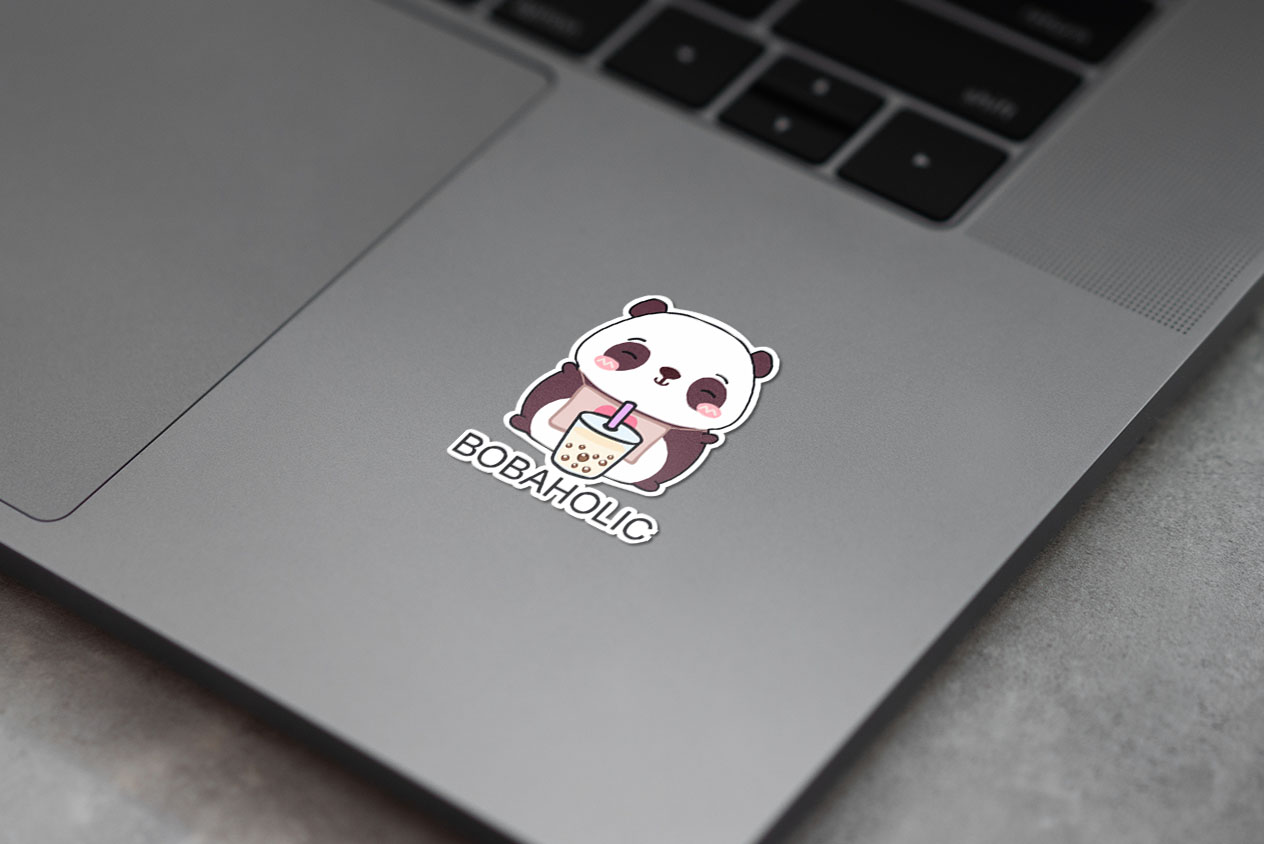 Cute Little Bobaholic Panda Loves Boba! 319