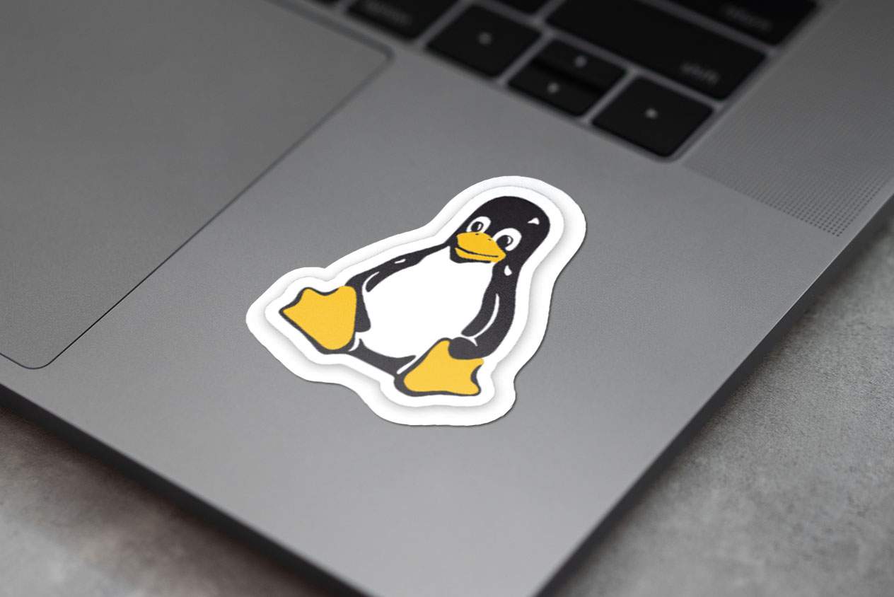 Linux penguin sticker 419