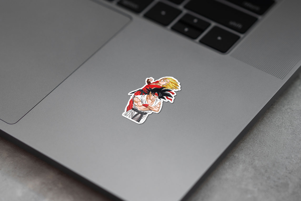 GOKU VEGETA STREET FIGHTER Sticker 52