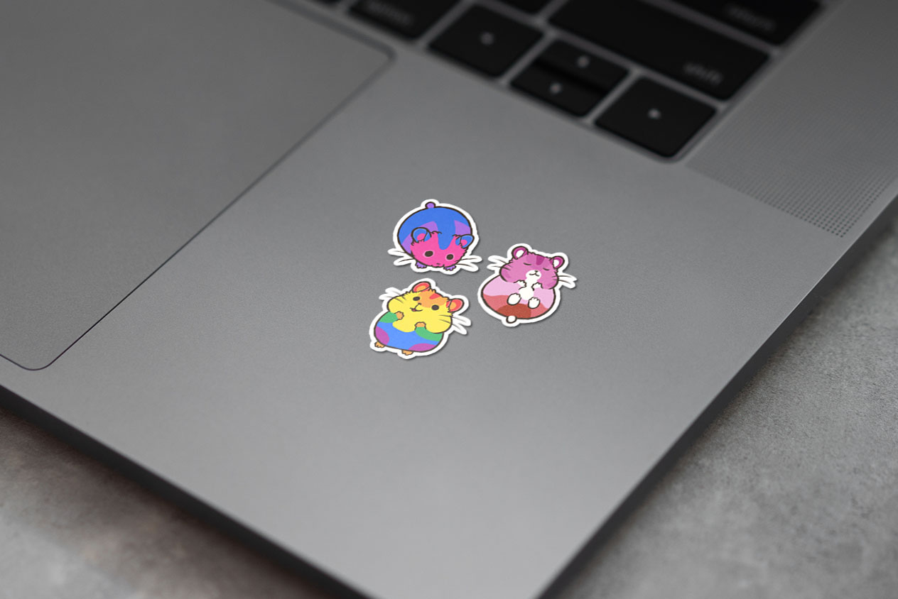 Pride Hamster sticker set 1 401