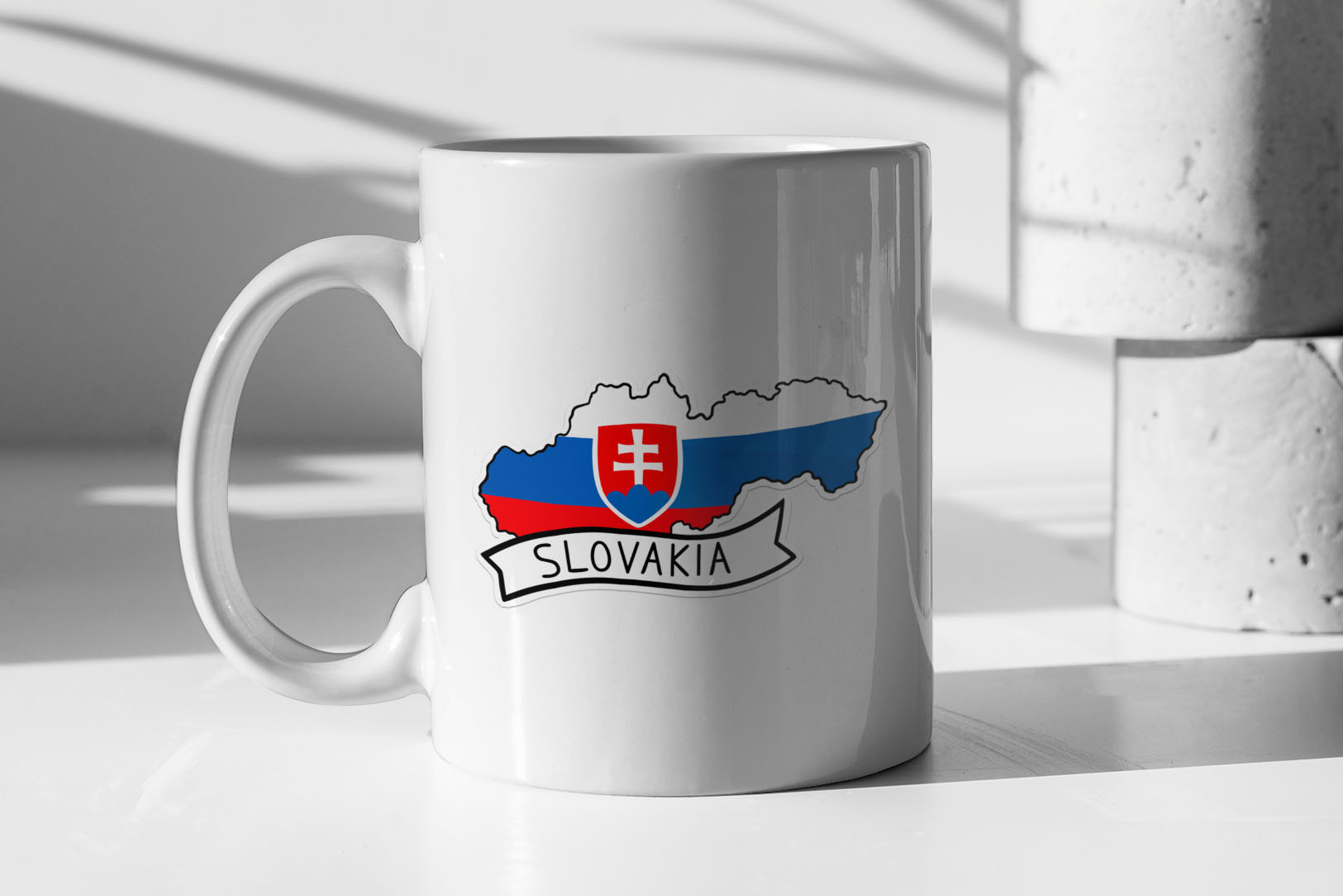 Slovakia Flag Map 171