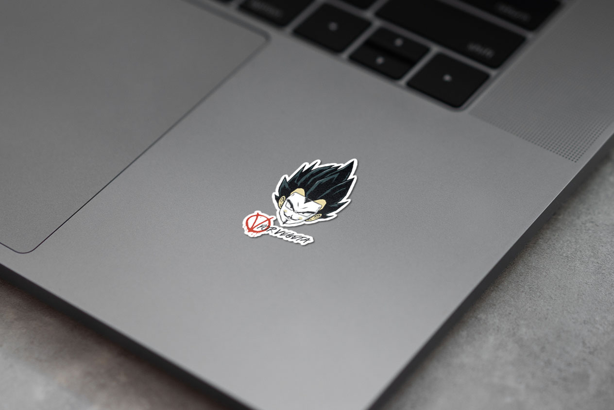 V for Vegeta Sticker 52