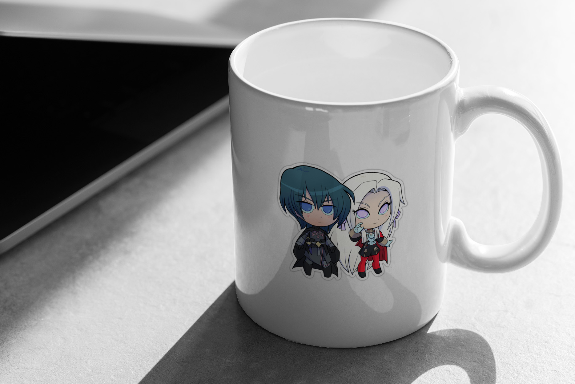 Byleth (M!Byleth) and Edelgard - Fire Emblem Three Houses - Chibi Cuties 263